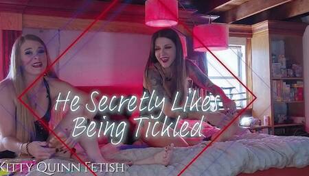 He Secretly Likes Being Tickled