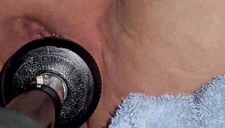 Fuck machine in bed