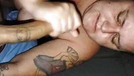 sexywifedd swallows a massive load of cum after sucking big cock