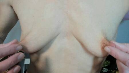 Clamps on stretchy titties