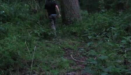 OUTDOOR HIKING WALK STRIP TO NAKED