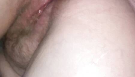 Bbw mature gets her hairy asshole banged by thick young hairy cock