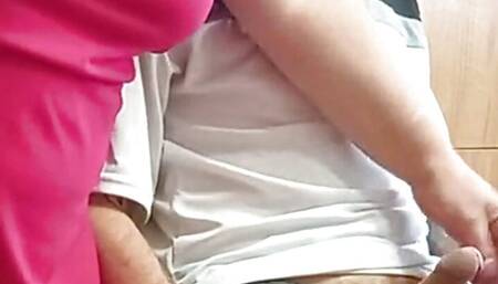 a work colleague is fucked in her big round ass