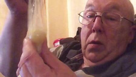 Six cum loads swallowed from condom