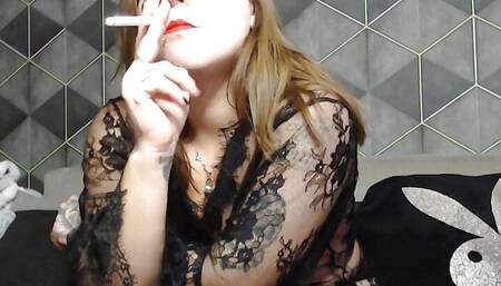 Vends-ta-culotte - Humiliating JOI with sexy dominatrix with transparent babydoll