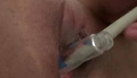 Playing with my naughty tiny pussy