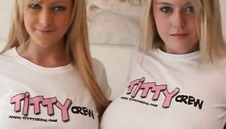 Hot young babes can't wait to take their clothes off and fuck in bed