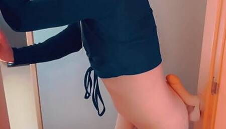 Rich blowjob to my dildo