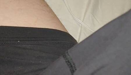 Hitachi Wand Vibrating My Dick Through My Boxers DMVToyLover