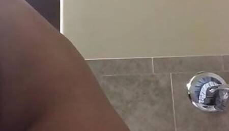 playing with my hard dildo