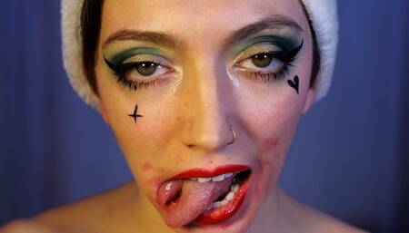 Spit in Your Mouth with Split Tongue!