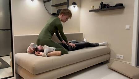 Twink wrestles and dominates man Chapter 2