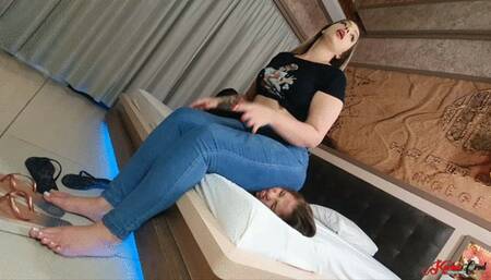 SLAVE PAYS PUNISHMENT FOR RESTING IN HER MISTRESS'S BED - CLIP 3 FULL HD - NEW KC JANUARY 2023!!!