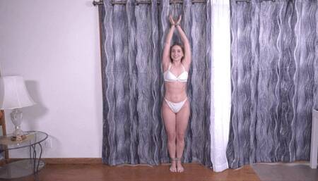 Tied First in Lingerie, Later Full Naked, Laney is Duct Tape Gagged and Loving It! 4K Video Version!