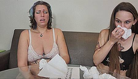 Vanessa Rain - Snotty Sneezing Session - PART 2 (SD 720p MP4)