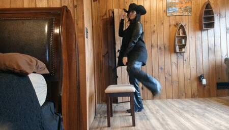 country milf bare ass joi in chaps and boots