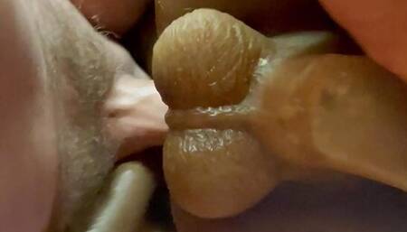 Dick in my white cock into that brown juicy hole