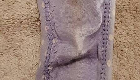 Playing with my wife's dirty panties