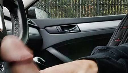 So Much Cum  Making My Hand Drip In The Car DMVToyLover