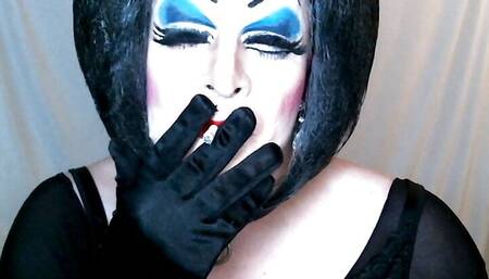 Sissy Slut Smoking on cam to please men