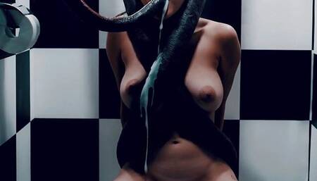 Real Life Hentai - Rae Lil Black is Face fucked and creampied big time