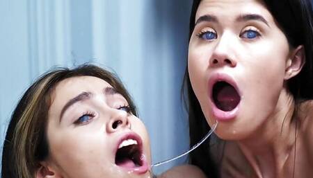 Parasited - Alissa Foxy & Eveline Elle Fuck eachother frenetically after mind controlling Parasite gets them