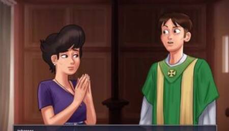 [Gameplay] Summertime saga - Johannes did something that Nun Angelica didn't like