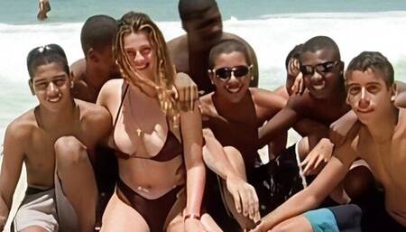 young   fucks her small dildo in the forest