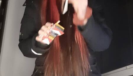 Popping balloons with my cigarette