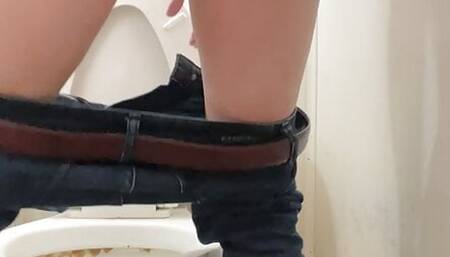 Pushing out loads cum dump