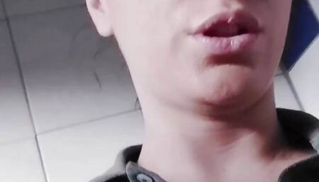 PUBLIC - Flashing bare pussy on the house of my neighbor