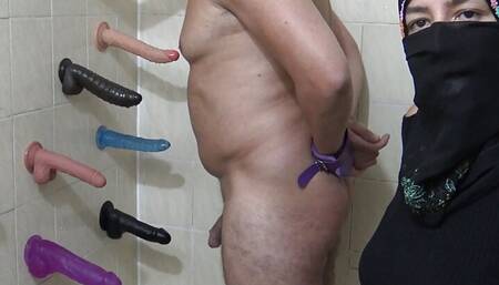 Real Arabic Hijab Mistress Humiliates Her Slave