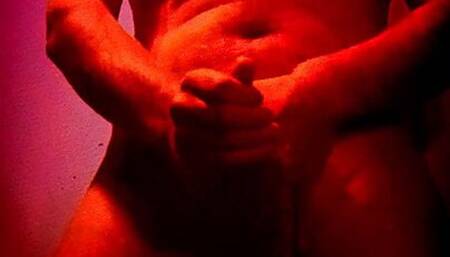 hot ass horny stranger jerks off in front of me and cums all over my chest after party while I'm still tripping