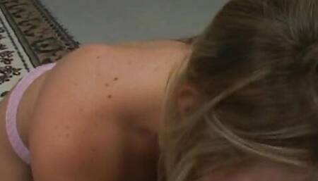 This blonde babe has amazing cock sucking skills - homemade retro - amateur classic - POV