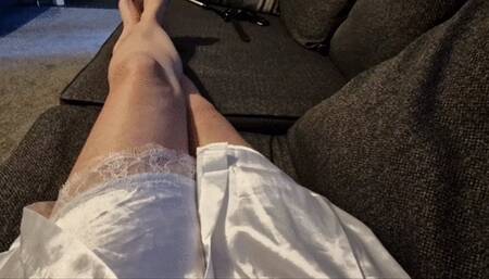 Scrubbing my kitchen floor in chains