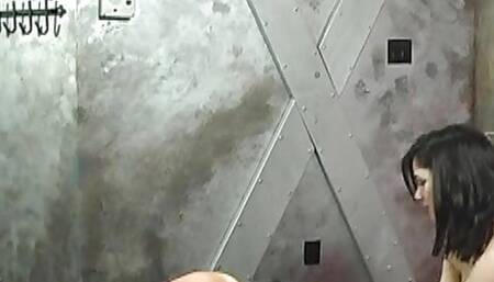 SLave training! Dominant slut teaches her slave a lesson!