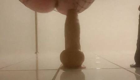 Sissy Jessica Trains Her Pussy - Big Dildo Ride