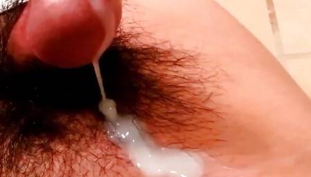 Toilet Floor Huge Load Handsfree Cumshot