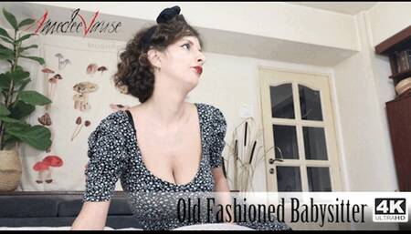 Old Fashioned Babysitter (FHD) - Classy Nanny Shows you her Boobies!