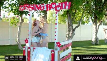 Dirty Ivy Wolfe Hard Fingers Sexy Danni Rivers, Eats Her Ass And Her Pussy During Kissing Booth Day