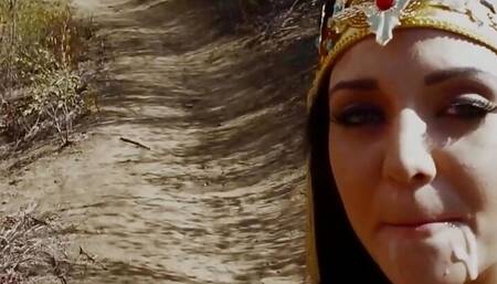 Brunette chick gets rewarded with a facial after fucking