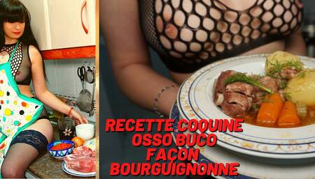 French cooking recipe osso bucco by a naughty