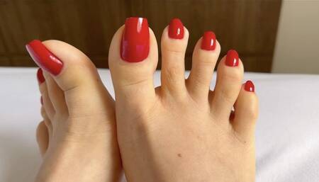 Right next to my feet