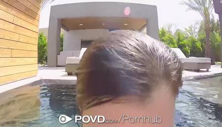 POVD Petite Jenna Reid Fucks Fat Dick after Relaxing Pool Swim