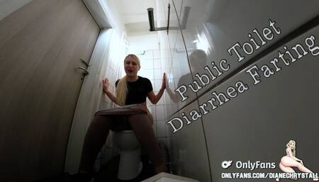 Public toilet diarrhea fart explosion bowel destruction