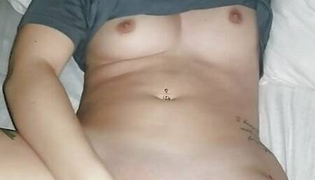 Sexy Young MILF Rubs and Fingers Tight Pussy and Cums for Camera