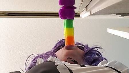 SometimesNiki maid practicing on dildo upshot