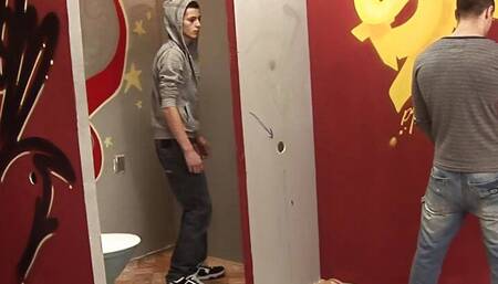 Muscular man gets involved with shy boy and has an intoxicating oral and anal sex