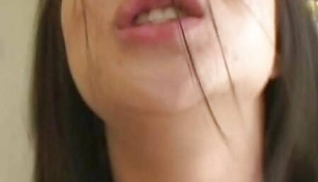 Sexy Asian babe gets banged hard