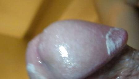 Super close up cumshot